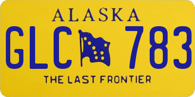 AK license plate GLC783