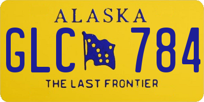 AK license plate GLC784