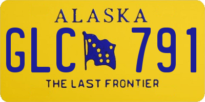 AK license plate GLC791