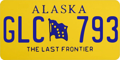 AK license plate GLC793