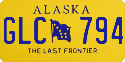 AK license plate GLC794