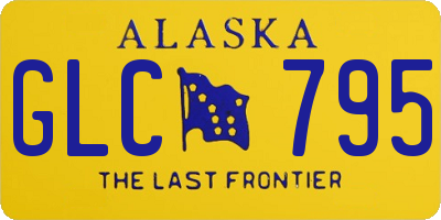 AK license plate GLC795