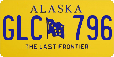 AK license plate GLC796