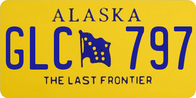 AK license plate GLC797