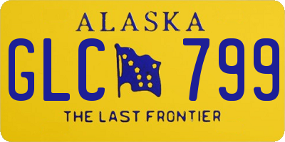 AK license plate GLC799