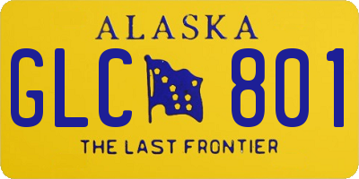 AK license plate GLC801