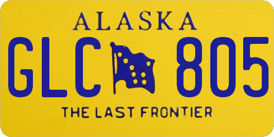 AK license plate GLC805