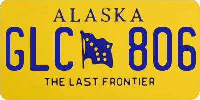 AK license plate GLC806