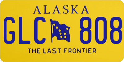 AK license plate GLC808