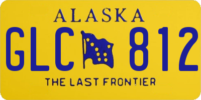 AK license plate GLC812