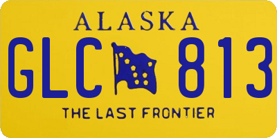 AK license plate GLC813