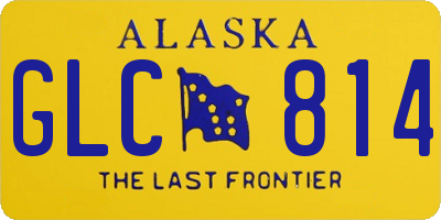 AK license plate GLC814