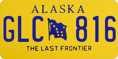 AK license plate GLC816