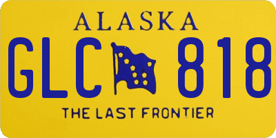 AK license plate GLC818