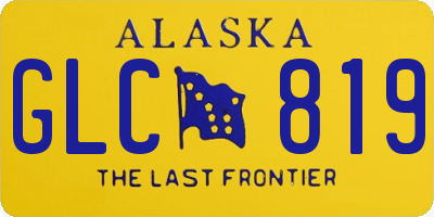 AK license plate GLC819