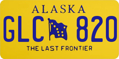 AK license plate GLC820