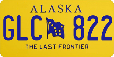 AK license plate GLC822