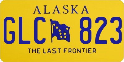 AK license plate GLC823