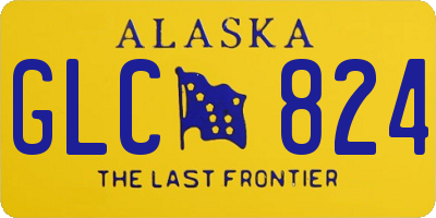 AK license plate GLC824