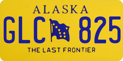 AK license plate GLC825