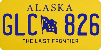 AK license plate GLC826