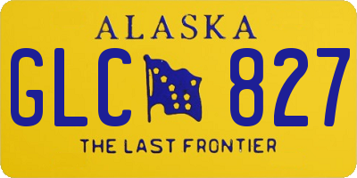 AK license plate GLC827