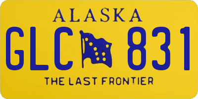 AK license plate GLC831