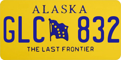 AK license plate GLC832