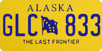 AK license plate GLC833