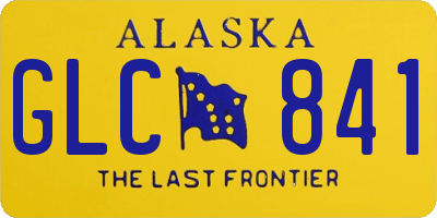 AK license plate GLC841