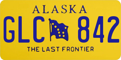 AK license plate GLC842