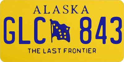 AK license plate GLC843