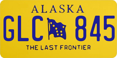 AK license plate GLC845