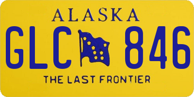 AK license plate GLC846