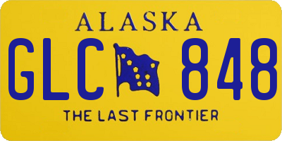 AK license plate GLC848