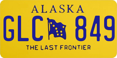 AK license plate GLC849