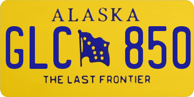 AK license plate GLC850