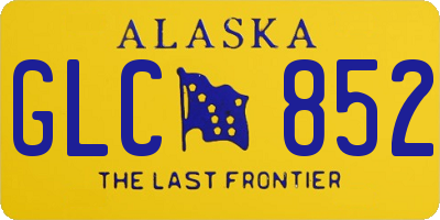 AK license plate GLC852