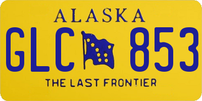 AK license plate GLC853