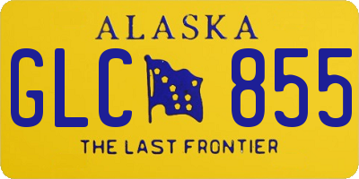 AK license plate GLC855