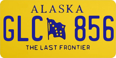 AK license plate GLC856