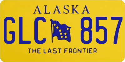 AK license plate GLC857