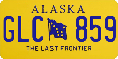 AK license plate GLC859