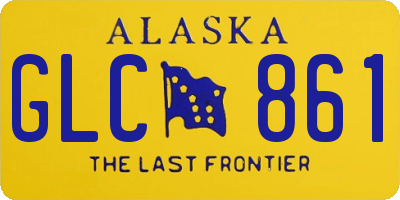 AK license plate GLC861