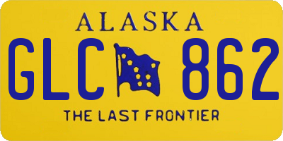 AK license plate GLC862