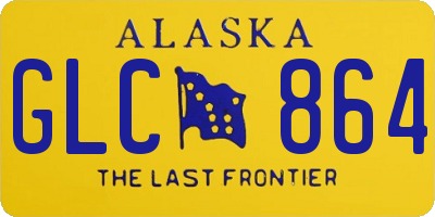 AK license plate GLC864