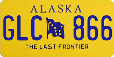 AK license plate GLC866