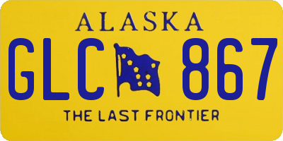 AK license plate GLC867