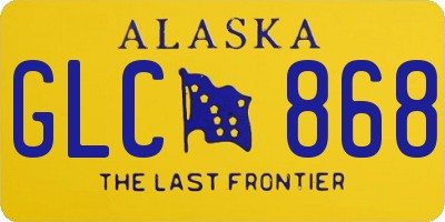 AK license plate GLC868