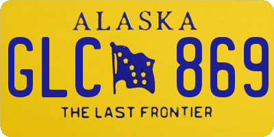 AK license plate GLC869